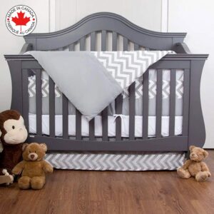 Boobeyeh nursery crib bedding set for boys and girls - 7-piece cozy set