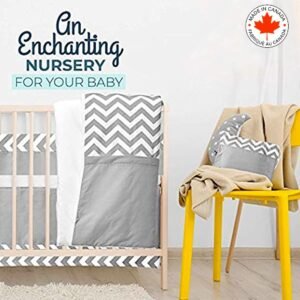 Boobeyeh nursery crib bedding set for boys and girls - 7-piece cozy set