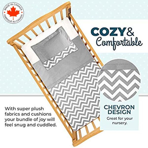 Boobeyeh nursery crib bedding set for boys and girls - 7-piece cozy set - Image 6