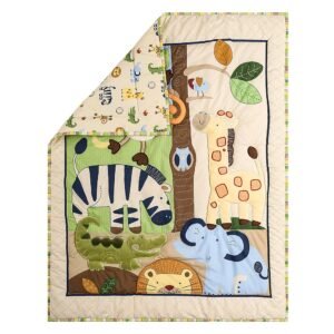 Boobeyeh 5-Piece jungle animal bedding set