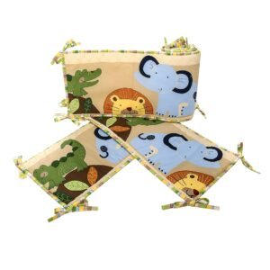 Boobeyeh 5-Piece jungle animal bedding set