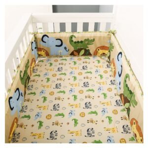 Boobeyeh 5-Piece jungle animal bedding set