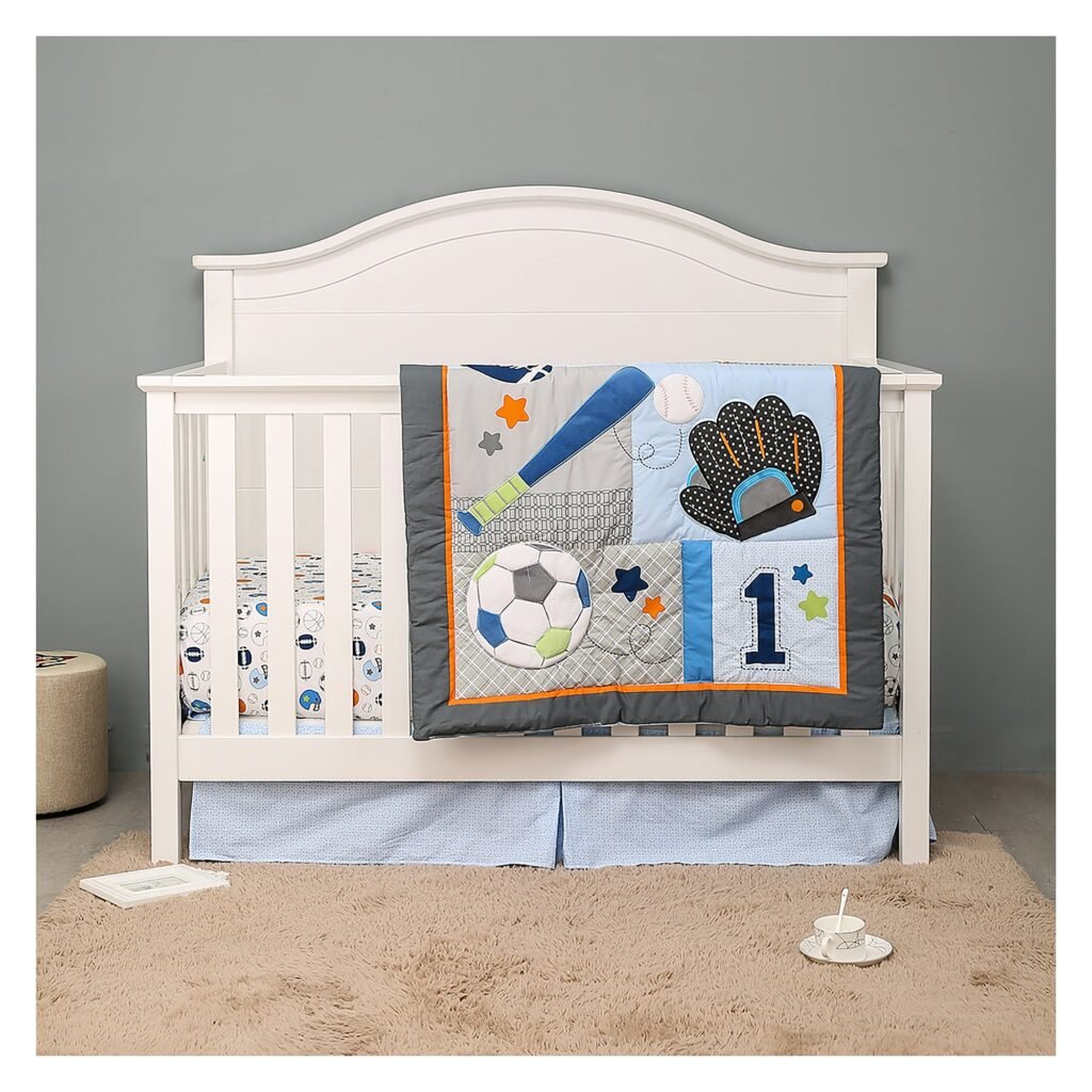 5-Piece sports themed bedding set boobeyeh
