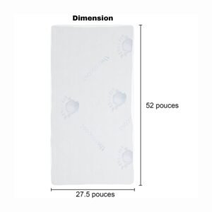 Boobeyeh waterproof thermocool baby crib cover for infant