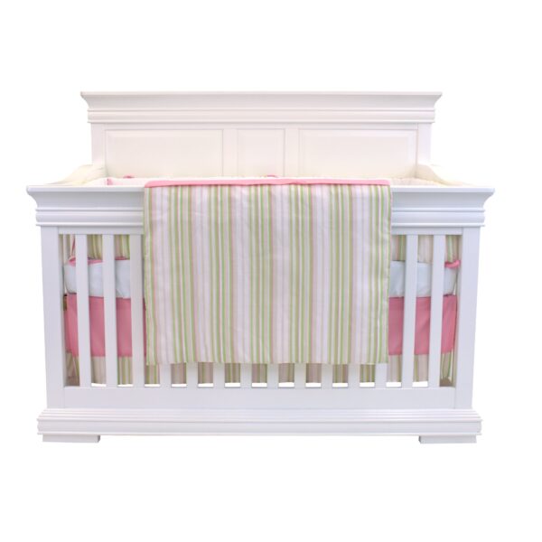 Boobeyeh 5-piece baby bedding set - pink butterfly design for a charming nursery