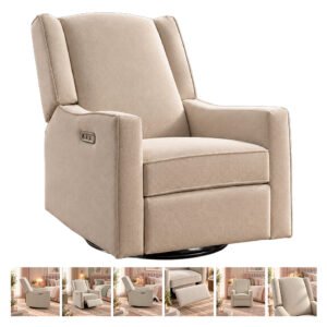 Electric nursery glider chair luxglide 106-beige