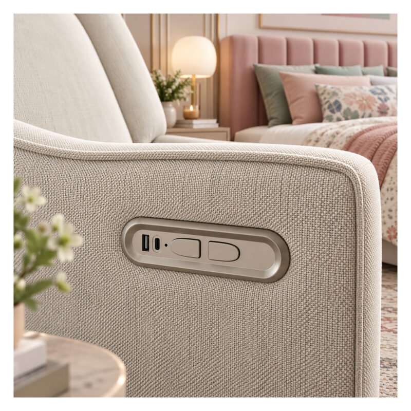 Electric nursery glider chair luxglide 106-beige