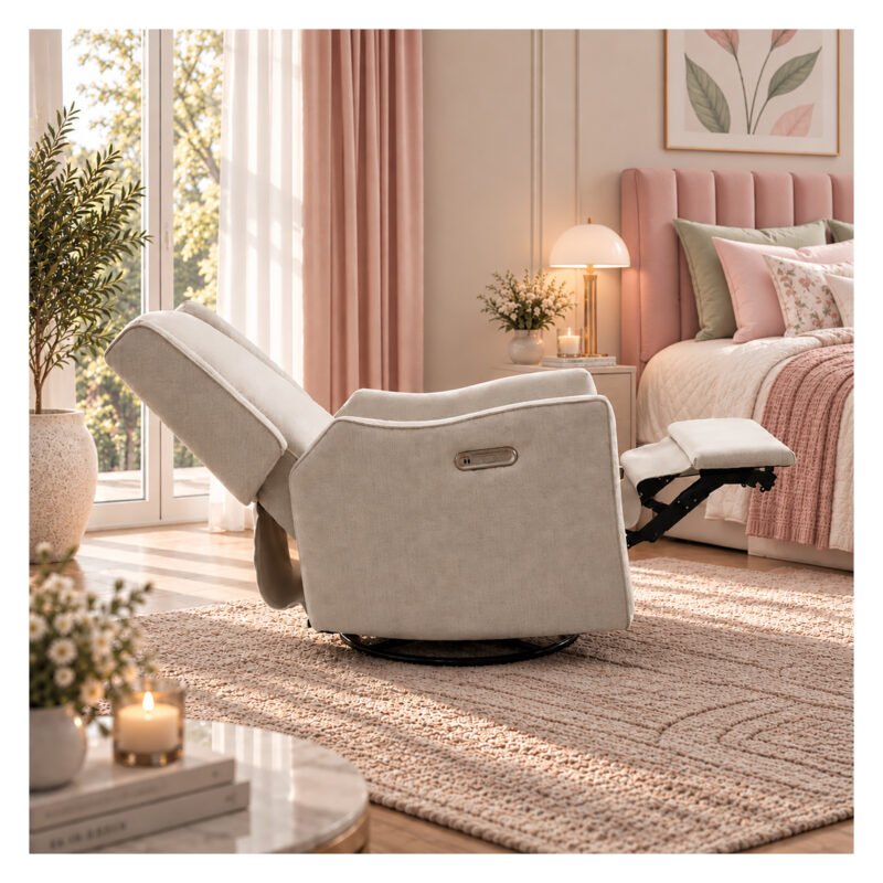 Electric nursery glider chair luxglide 106-beige