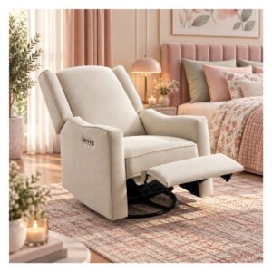 Electric nursery glider chair luxglide 106-beige