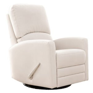 Boobeyeh luxglide 101 rocking chair - white leather