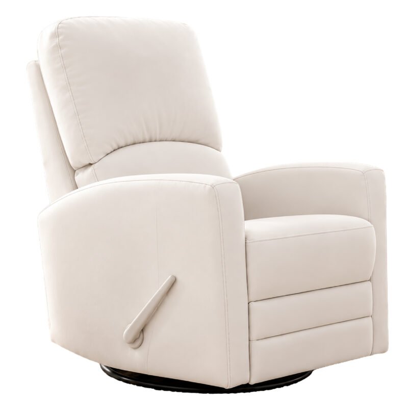 Boobeyeh luxglide 101 rocking chair - white leather