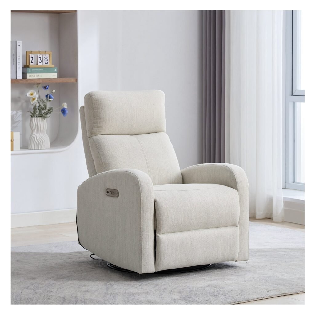 Boobeyeh luxglide 107 electric rocking chair for babies.