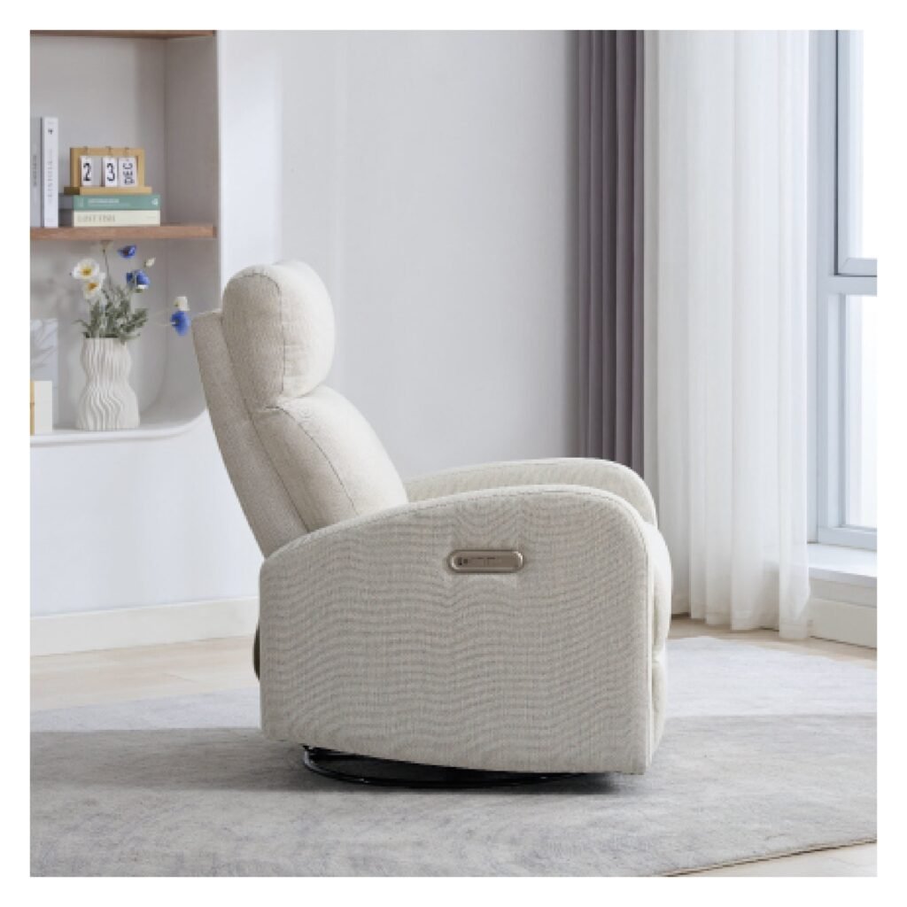 Boobeyeh luxglide 107 electric rocking chair for babies.
