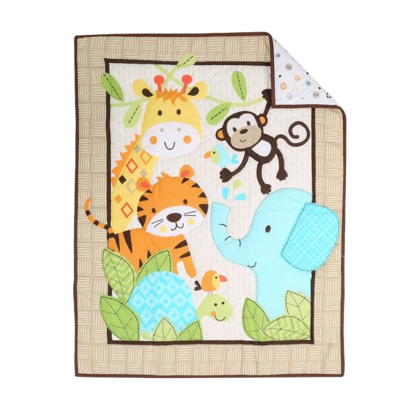 Boobeyeh jungle adventure 4-piece crib bedding set, tigre - Image 5