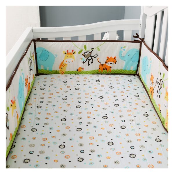 Boobeyeh jungle adventure 4-piece crib bedding set, tigre - Image 3