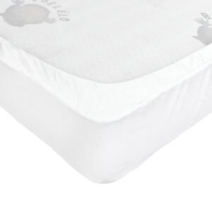 Boobeyeh tencel crib mattress cover - waterproof, breathable, for infants