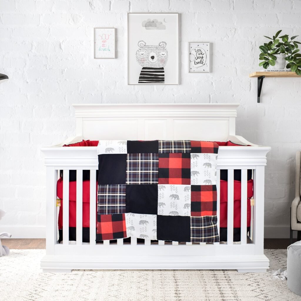 Bebelelo Nursery Crib Bedding Set for Boys and Girls - Baby Bedding 5 Pieces Set