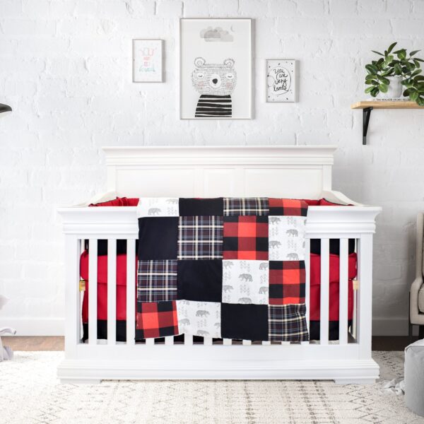 Bebelelo Nursery Crib Bedding Set for Boys and Girls - Baby Bedding 5 Pieces Set - Image 6