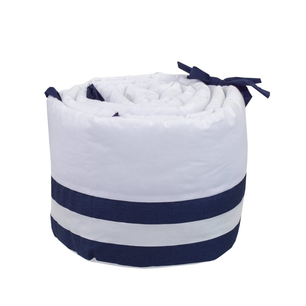 Arrow white and blue baby boy bedding set - cozy nursery essentials