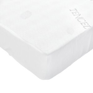 Boobeyeh tencel crib mattress cover - waterproof, breathable, for infants