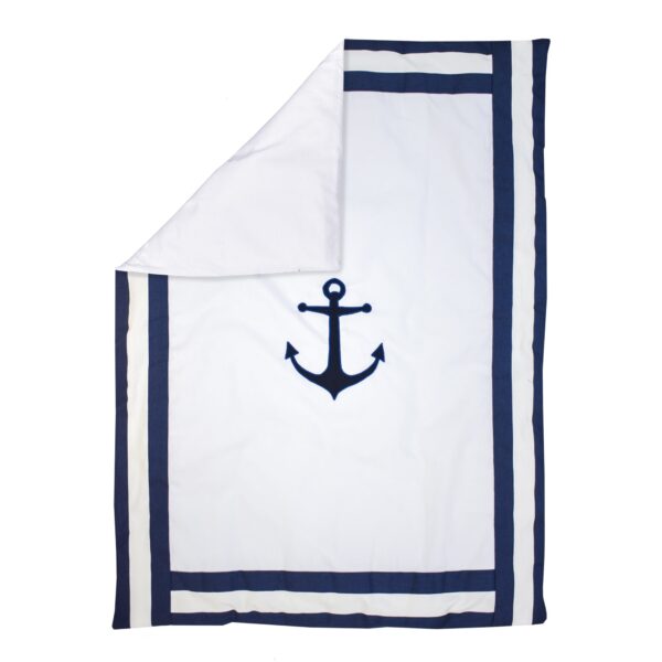 Arrow white and blue baby boy bedding set - cozy nursery essentials - Image 9