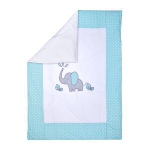 Boobeyeh 7-piece elephant polka dot baby bedding set - cozy nursery essentials