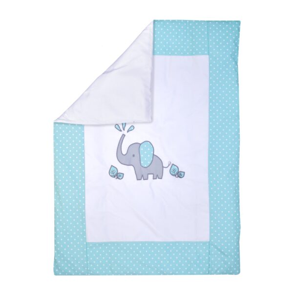 Boobeyeh 7-piece elephant polka dot baby bedding set - cozy nursery essentials - Image 10