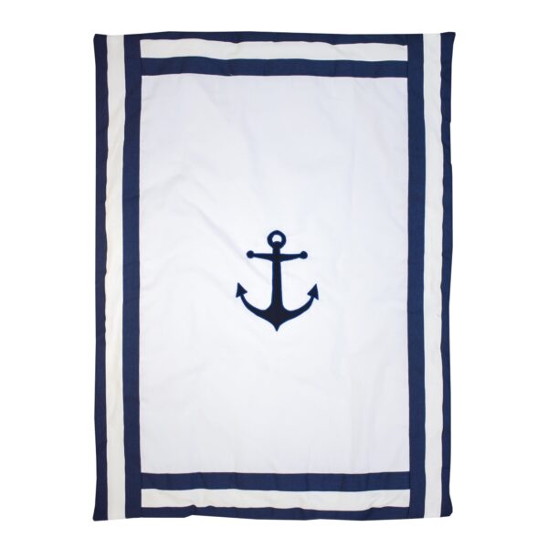 Arrow white and blue baby boy bedding set - cozy nursery essentials - Image 10