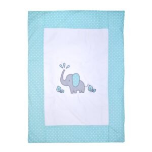 Boobeyeh 7-piece elephant polka dot baby bedding set - cozy nursery essentials