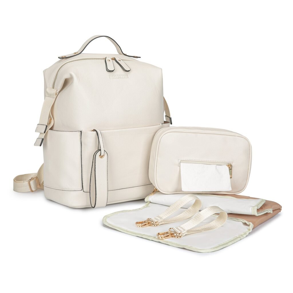 Luxtot elite stylish diaper bag beige for babies