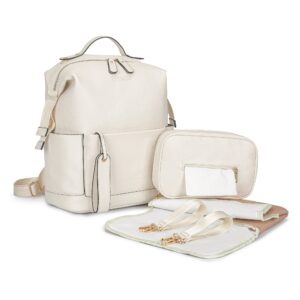 Luxtot elite stylish diaper bag beige for babies