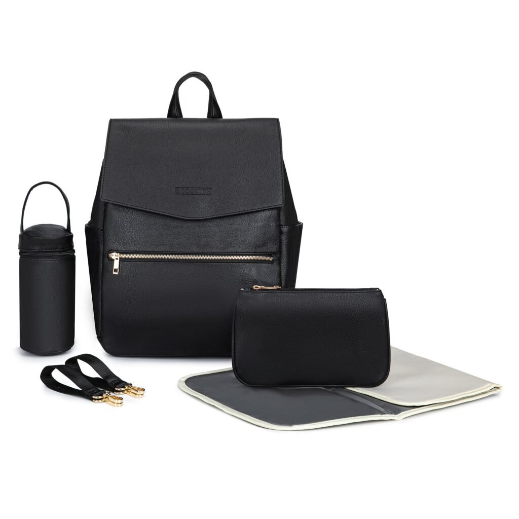 Luxtot elite stylish diaper bag black for babies
