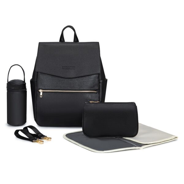 Luxtot elite stylish diaper bag black for babies