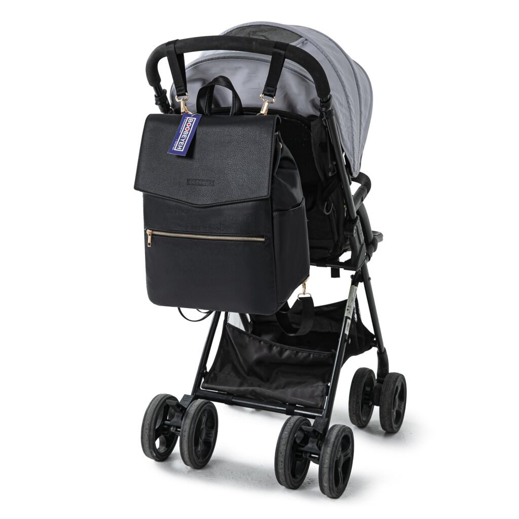 Luxtot elite stylish diaper bag black for babies