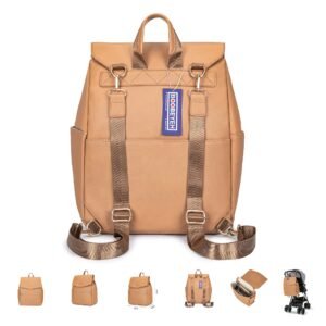 Luxtot elite stylish diaper bag - lite brown baby bag