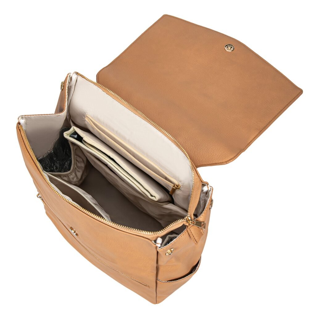 Luxtot elite stylish diaper bag - lite brown baby bag