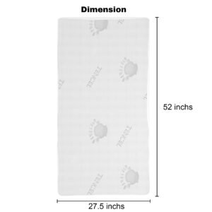 Boobeyeh tencel crib mattress cover - waterproof, breathable, for infants