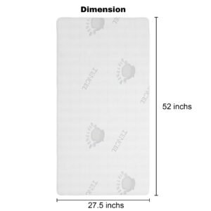 Boobeyeh baby crib mattress - dual-layer, safe, breathable, for infants & toddlers