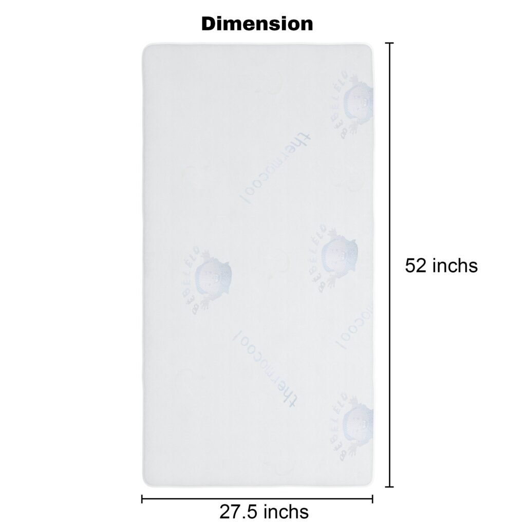 Boobeyeh thermo cool baby crib mattress - cooling, breathable, for infants