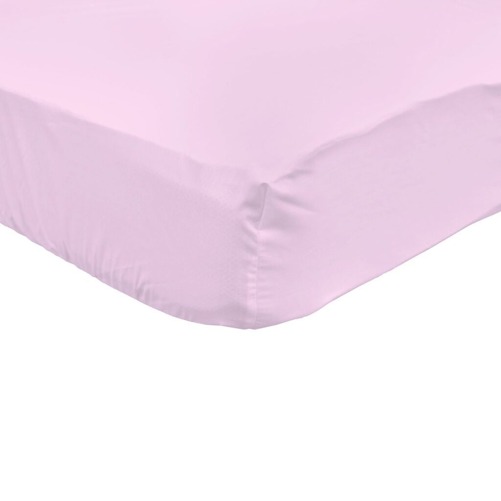 Boobeyeh baby bedding set - 7-piece Canadian cotton with polka dot and fox design in pink