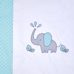 Boobeyeh 7-piece elephant polka dot baby bedding set - cozy nursery essentials