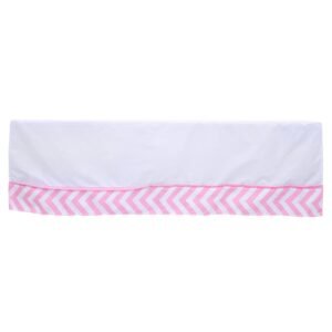 Boobeyeh 5-piece chevron zigzag pink baby bedding set - perfect for baby girls