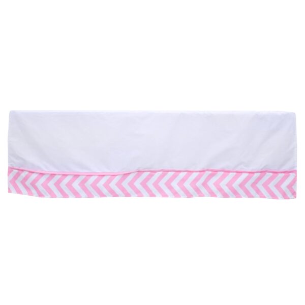 Boobeyeh 5-piece chevron zigzag pink baby bedding set - perfect for baby girls - Image 15