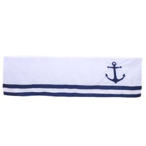 Arrow white and blue baby boy bedding set - cozy nursery essentials