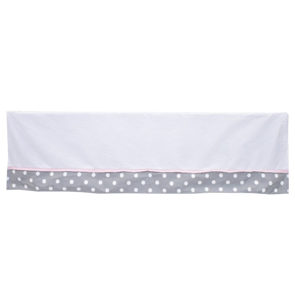 Boobeyeh baby bedding set - 7-piece Canadian cotton with polka dot and fox design in pink