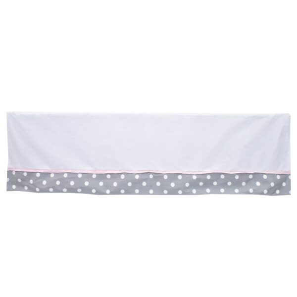 Boobeyeh baby bedding set - 7-piece Canadian cotton with polka dot and fox design in pink - Image 13