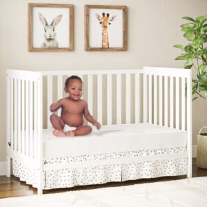 Boobeyeh baby crib mattress - dual-layer, safe, breathable, for infants & toddlers