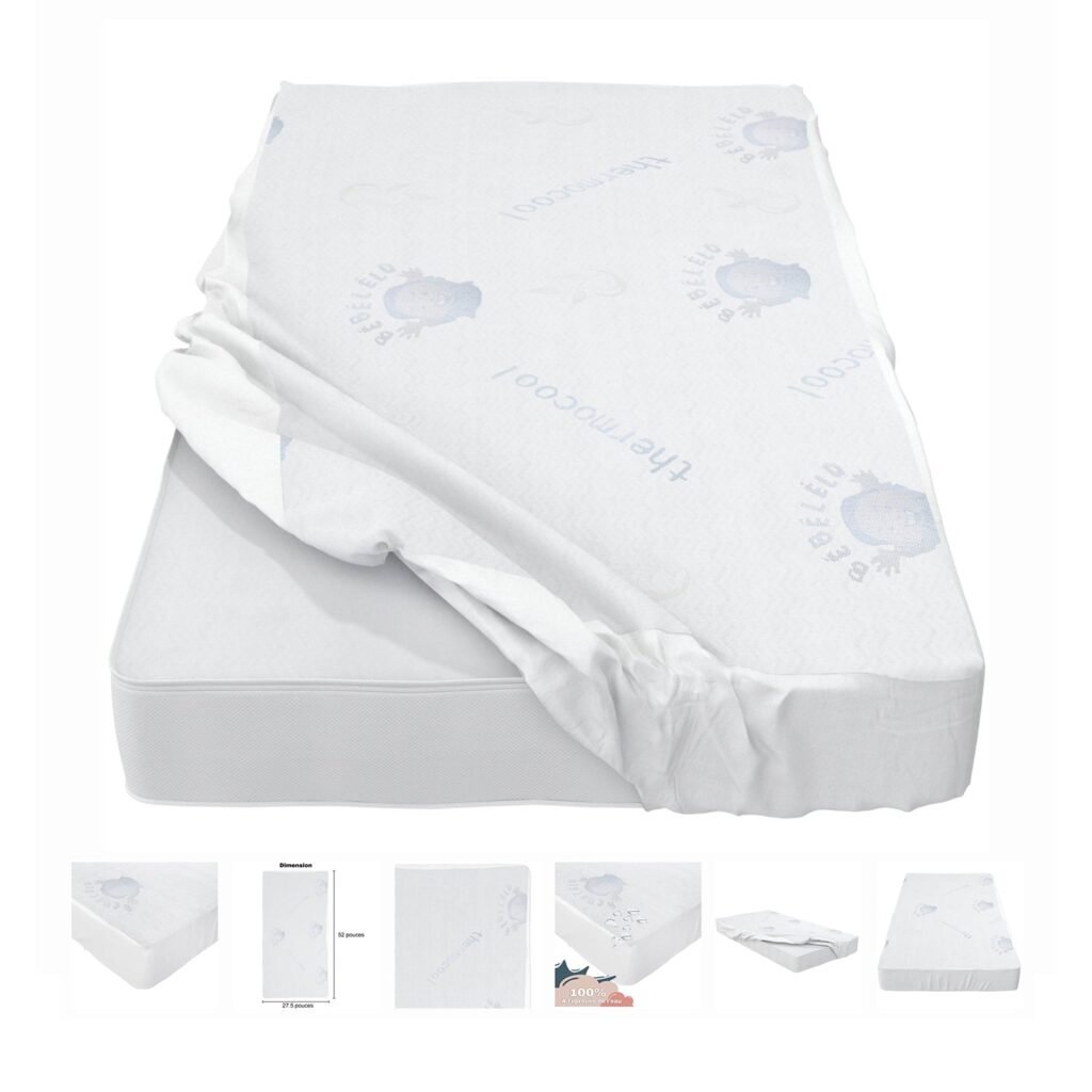Boobeyeh waterproof thermocool baby crib cover for infant