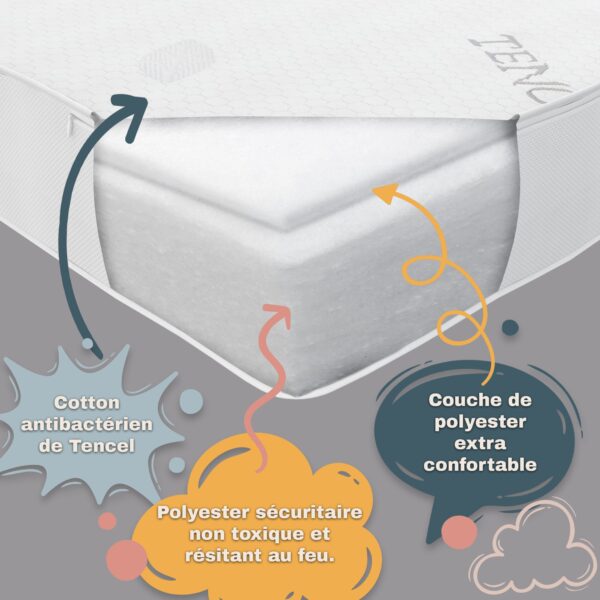 Boobeyeh baby crib mattress - dual-layer, safe, breathable, for infants & toddlers - Image 11