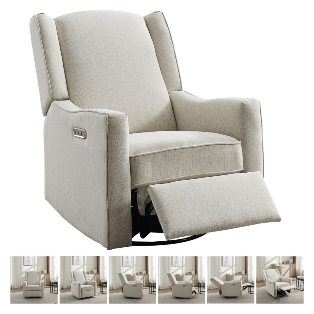 Electric nursery glider chair luxglide 106-beige